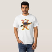 T-SHIRT BROUILLÉ AVEC UNE ARME À FEU (Devant entier)