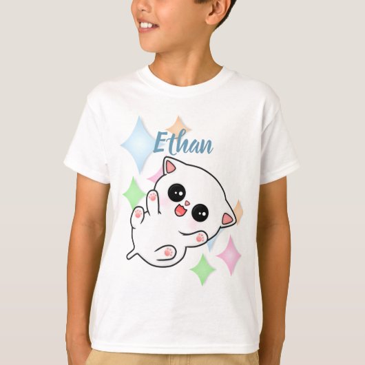 T-shirt Brouille du ventre Heure Kitten (Devant)