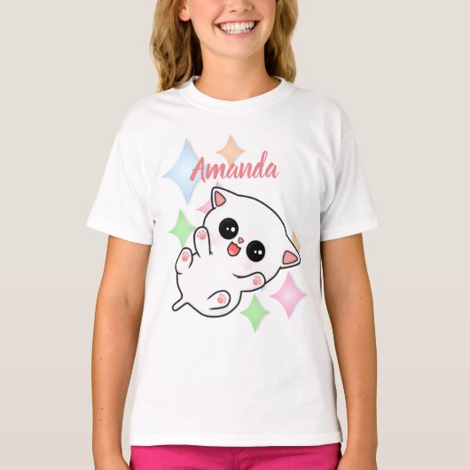 T-shirt Brouille du ventre Heure Kitten (Devant)