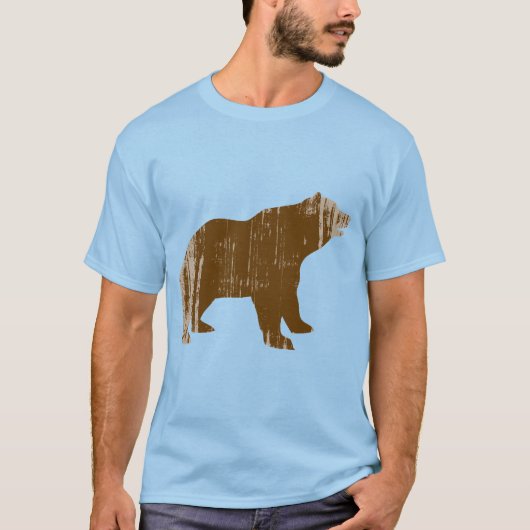 T-shirt BROWN BEAR en détresse (Devant)