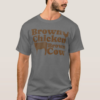 T-shirt Brown Chicken Brown Cow Musique Années 70 Bow Chic