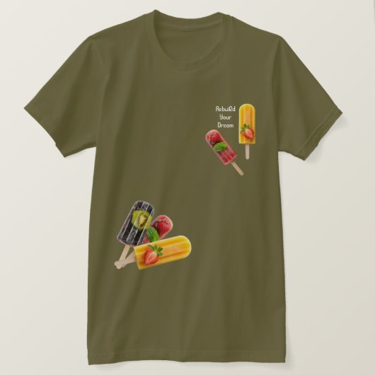 T-shirt Brown classique crème glacée (Design devant)