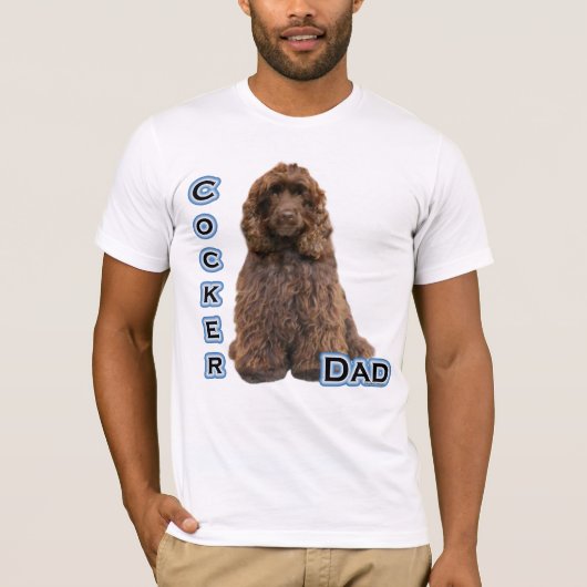 T-shirt Brown Cocker Spaniel Papa 4 (Devant)