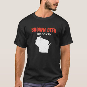 T-shirt Brown Deer USA State America Travel Montanan Helen
