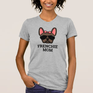 T-shirt Brown Femme Français Bulldog Frenchie Chien Maman