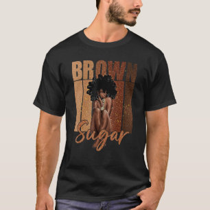 T-shirt Brown femmes sucre fières femmes noires Histoire n