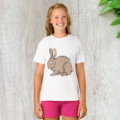 T-shirt Brown fille lapin