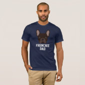 T-shirt Brown French Bulldog Papa (Devant entier)