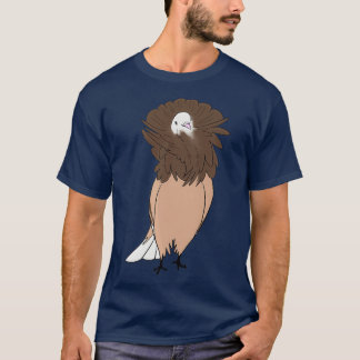 T-shirt Brown Jacobin Pigeon