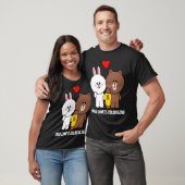 T-shirt Brown Ours Cony Lapin Lapin Véritable Amour Est Co (Unisexe)
