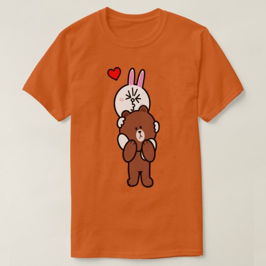 T-shirt Brown Ours Cony Me Porter À La Maison Mon Amour (Design devant)