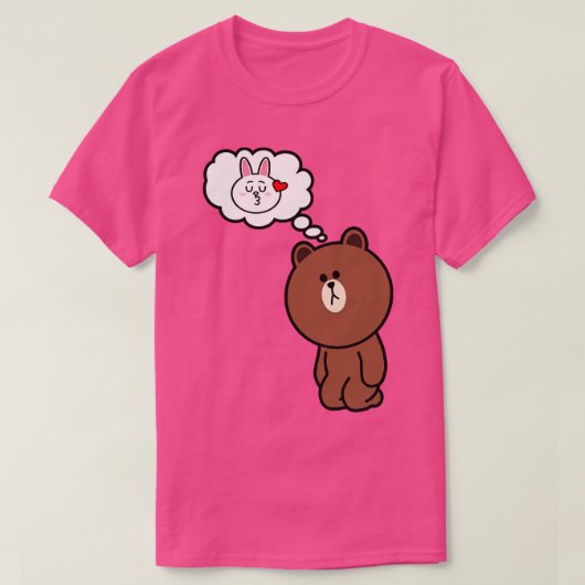 T-shirt Brown Ours Cony Penser De Vous Lui (Design devant)