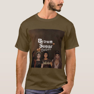 T-shirt Brown pour bébés à sucre 1