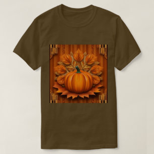 T-shirt Brown pour Citrouille orange homme & femme