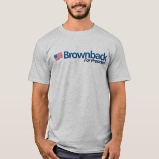T-shirt Brownback pour le Président Grey Tee