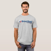 T-shirt Brownback pour le Président Grey Tee (Devant entier)