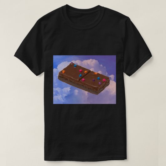 T-shirt Brownie cosmique flottant dans le ciel (Design devant)