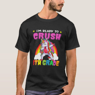 T-shirt Broyer Le Sac À Dos Unicorne De 8E Année De Retour