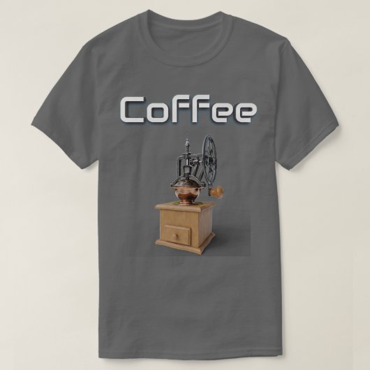 T-shirt Broyeur de café antique (Design devant)