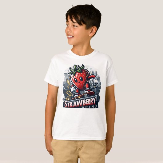 T-shirt Broyeur de fraises - Berry de skis (Devant entier)