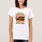 T-shirt Brr-ger Funny Congélation Burger Pun (Devant)