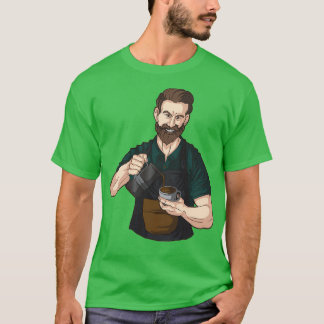 T-shirt Brtiger Barista Kaffee Liebhaber Espresso Fans
