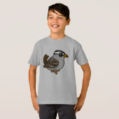 T-shirt Bruant à couronne blanche (Devant entier)