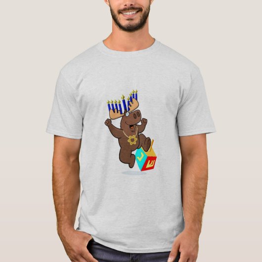 T-shirt Bruce les orignaux de Chanukah (Devant)