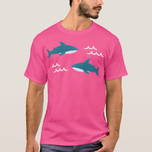 T-shirt Brucieblahaj Ikea Shark Motif (Turquoise)