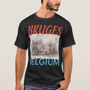 T-shirt Bruges Belgique, femmes