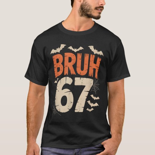 T-shirt Bruh 67 Mème Halloween (Devant)