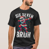 T-shirt Bruh 67 Six Seven Santa Dabbing Christmas Meme Boy (Devant)