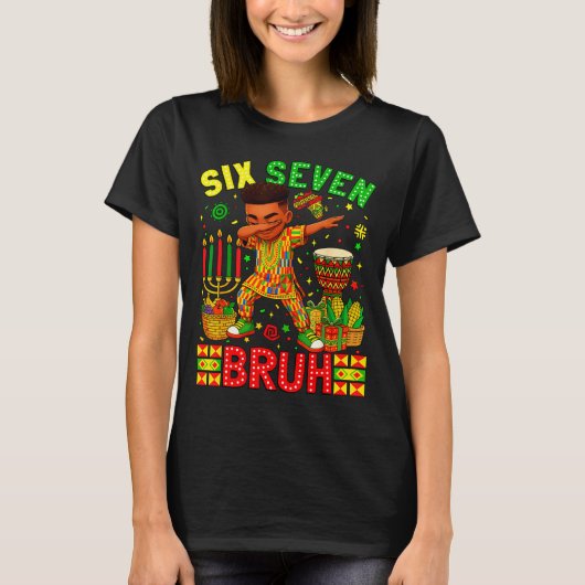 T-shirt Bruh American Black History 67 Seven African Dabbi (Devant)