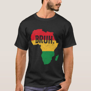 T-shirt Bruh Boys Kids African American Funny Black Histor