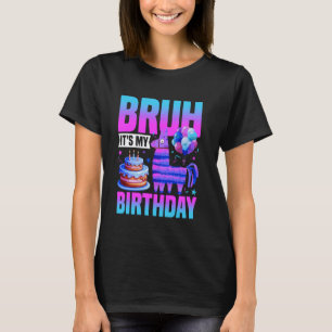 T-shirt Bruh C'est Mon Anniversaire Llama Pinata Mexique 5