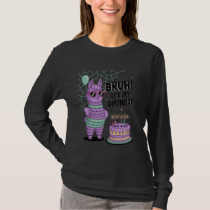 T-shirt Bruh C'Est Mon Anniversaire Pinata Party Garçons F