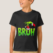 T-shirt Bruh Christmas Shirt Kids Xmas Teens Boys Funny Ch (Devant)