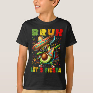 T-shirt Bruh Dab Avocado Poncho Lets Fiesta Garçons Cinc