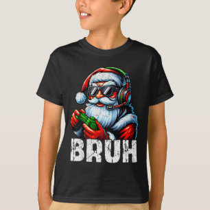 T-shirt Bruh Drôle Santa Jeux Joueur Pyjama Noël Xmas M
