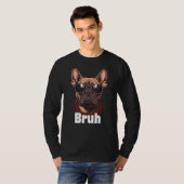 T-shirt Bruh English Bulldog Meme (Devant entier)