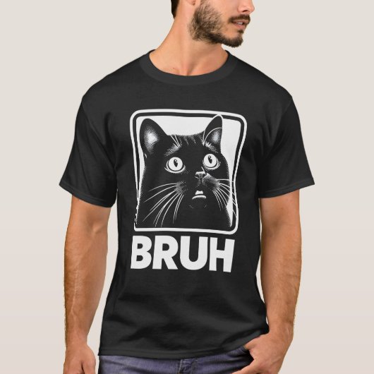 T-Shirt Bruh Funny Meme (Devant)