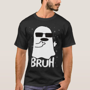T-shirt Bruh Ghost Funny Halloween Costume Hommes Enfants