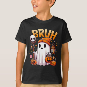 T-shirt Bruh Ghost Halloween mignon Ghost Tricot Ou Traite