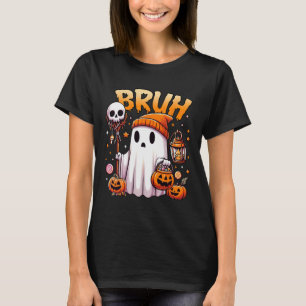 T-shirt Bruh Ghost Halloween mignon Ghost Tricot Ou Traite