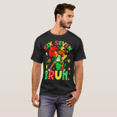 T-shirt Bruh History Dabbing 67 African American Seven Bla (Devant entier)