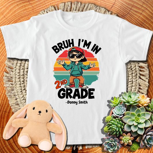 T-shirt bruh je suis en 2e année