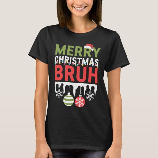 T-shirt Bruh Meme Funny Saying Bro Greeting Teens Boys Men (Devant)