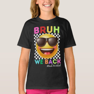 T-shirt Bruh Nous Revenons Premier Jour De L'École Retour 