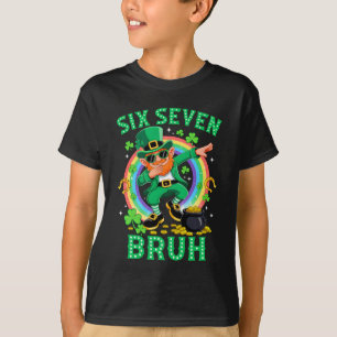 T-shirt Bruh St Patricks Day Six Seven Enfants Garçons Hom