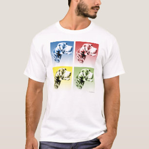 T-shirt Bruit allemand d'indicateur aux cheveux courts